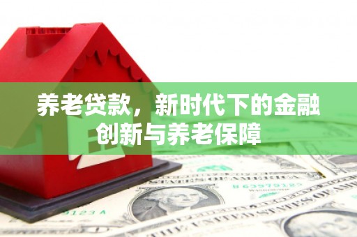 安乐养老贷款，新时代下的金融创新与养老保障