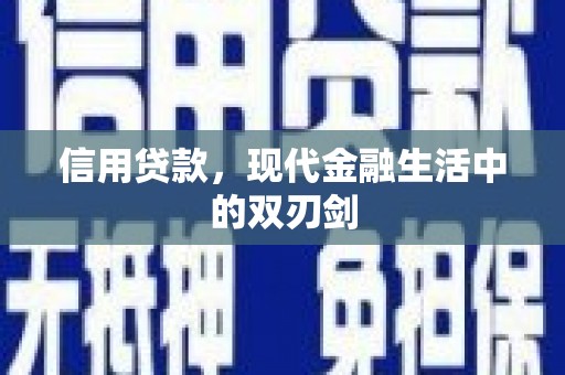 安乐信用贷款，现代金融生活中的双刃剑