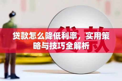 安乐贷款怎么降低利率，实用策略与技巧全解析