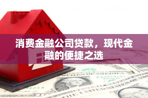 安乐消费金融公司贷款，现代金融的便捷之选