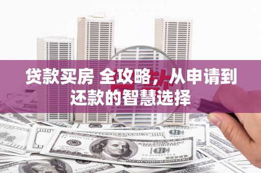 安乐贷款买房 全攻略，从申请到还款的智慧选择