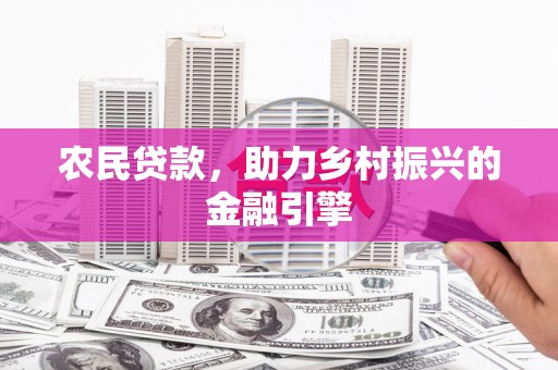 安乐农民贷款，助力乡村振兴的金融引擎