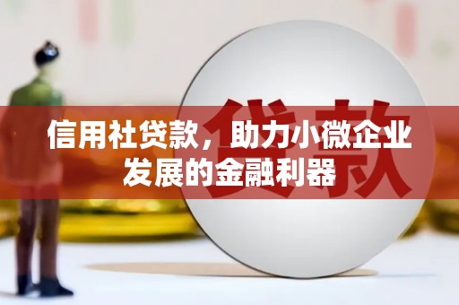 安乐信用社贷款，助力小微企业发展的金融利器