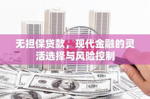 安乐无担保贷款，现代金融的灵活选择与风险控制