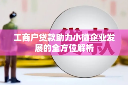 安乐工商户贷款助力小微企业发展的全方位解析