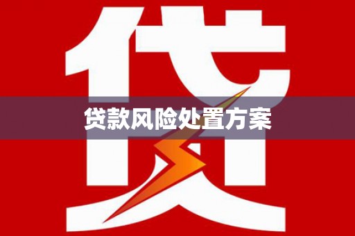 安乐贷款风险处置方案