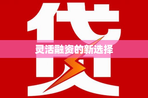 安乐灵活融资的新选择